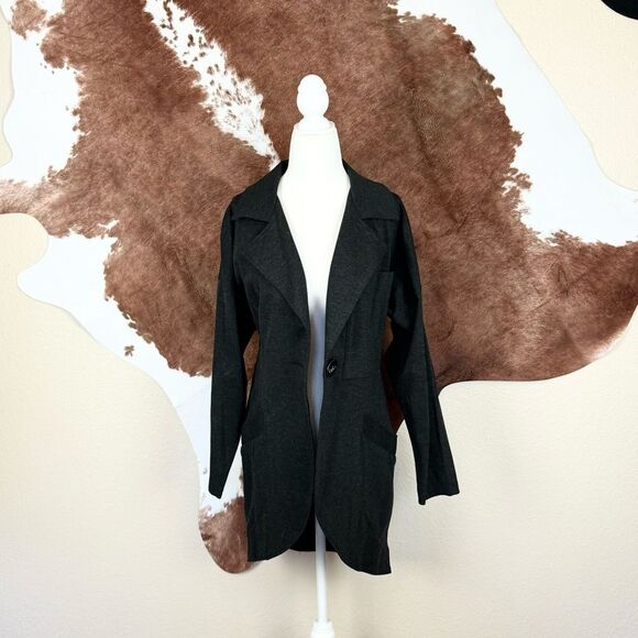 CAbi Ponte Knit Lisbon Topper Jacket Style #994 Size XS Duster One Button Coat - Picture 2 of 6